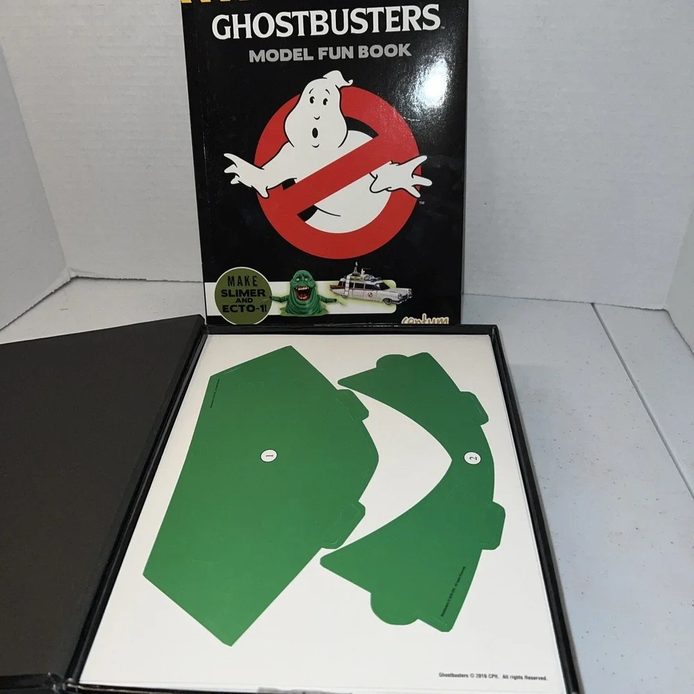 GHOSTBUSTERS SLIMER & ECTO-1 Model BUILD BOX 2 Paper MODELS NOB
